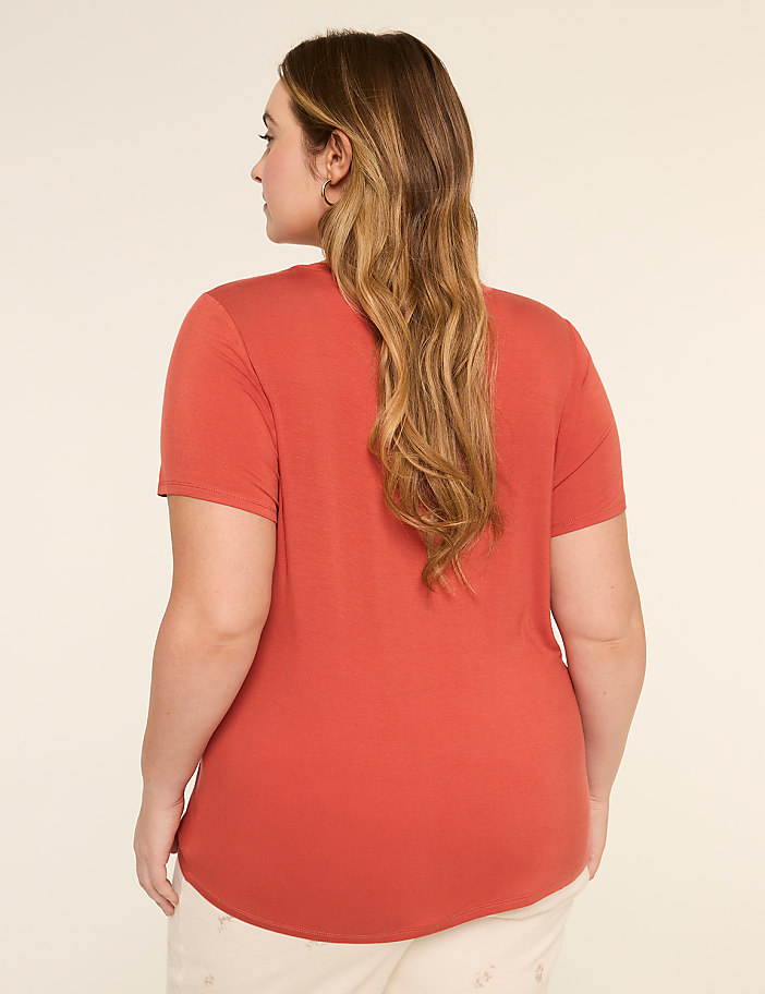 Short-Sleeve Scoop-Neck Tee