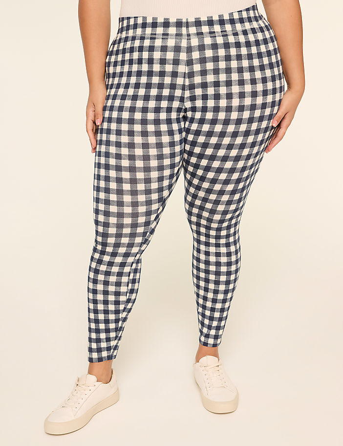Gingham Layering Fashion Legging