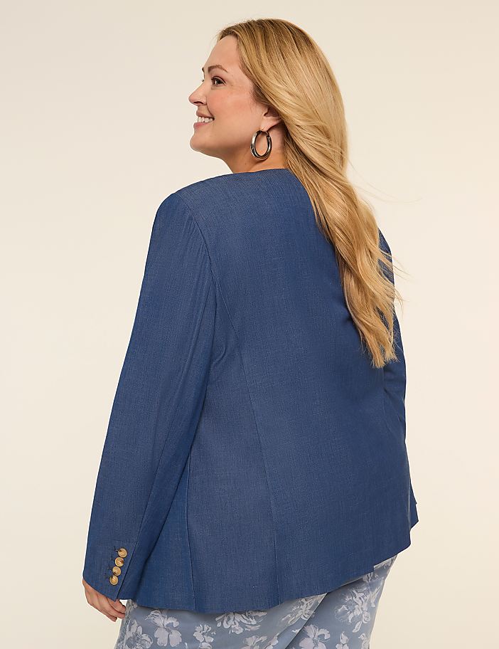 Perfect Drape Collarless Blazer