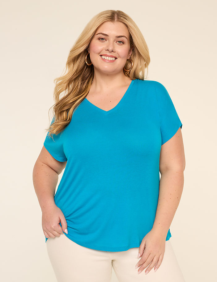 EveryWear Brushed V-Neck Tee