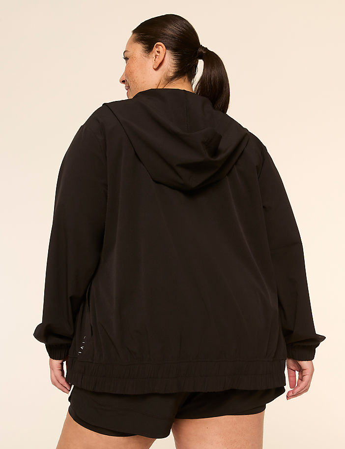 LIVI Stretch Woven Full-Zip Hooded Jacket
