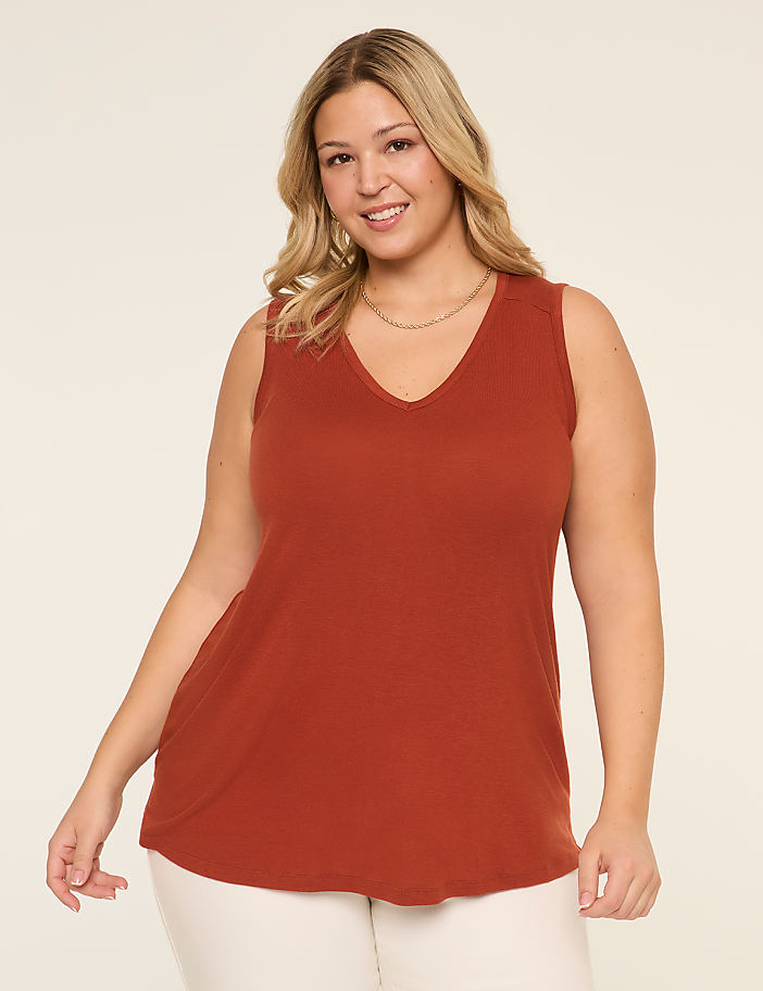 EveryWear Brushed V-Neck Tank