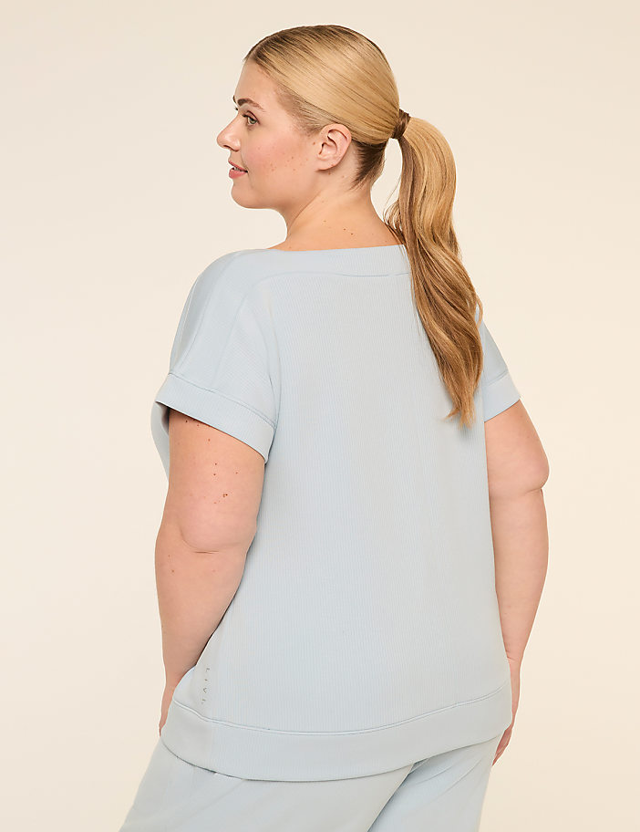 LIVI Ribbed Journey Boatneck Top