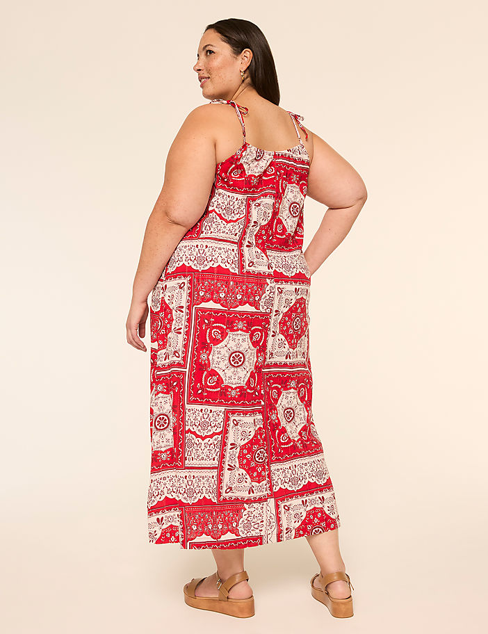 Smocked Square-Neck Maxi Dress