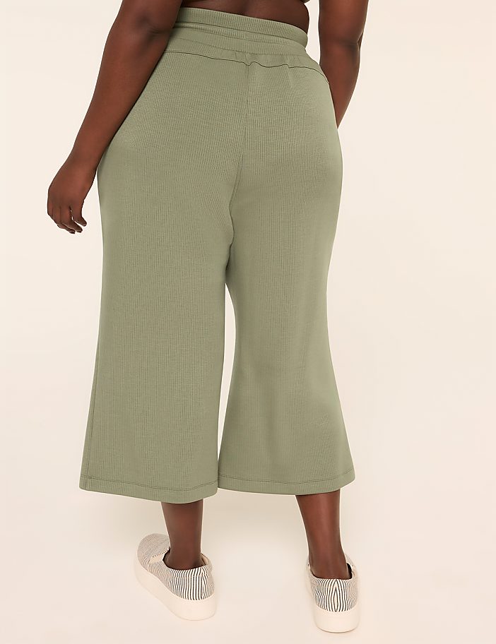 LIVI Ribbed Journey Relaxed Straight Crop Pant
