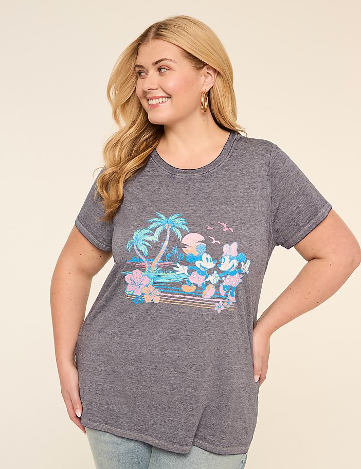 Mickey & Minnie Palm Tree Graphic Tee