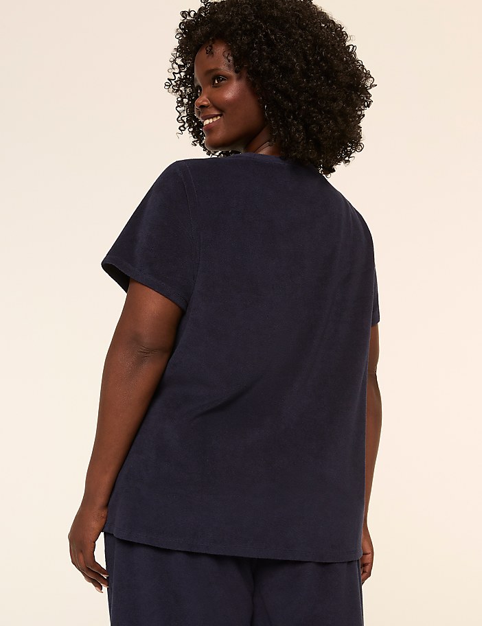 Short-Sleeve Towel Terry Top