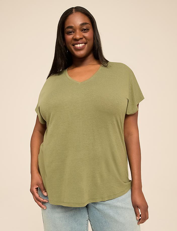 EveryWear Brushed V-Neck Tee