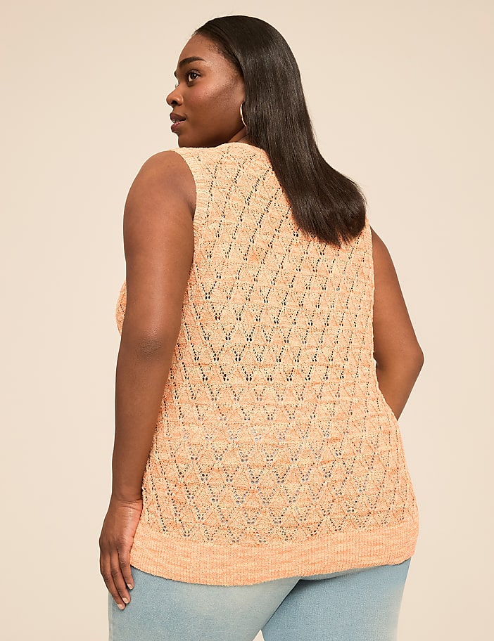 Open-Front Stitch Cardigan