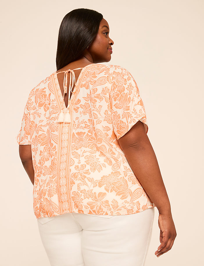 Dolman-Sleeve V-Neck Top