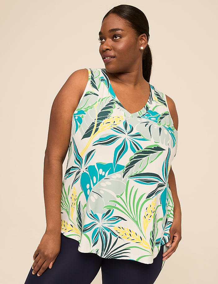 LIVI Soft Ruched-Back Tank