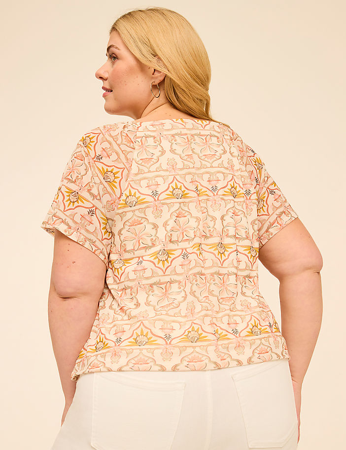 Smocked Square-Neck Top