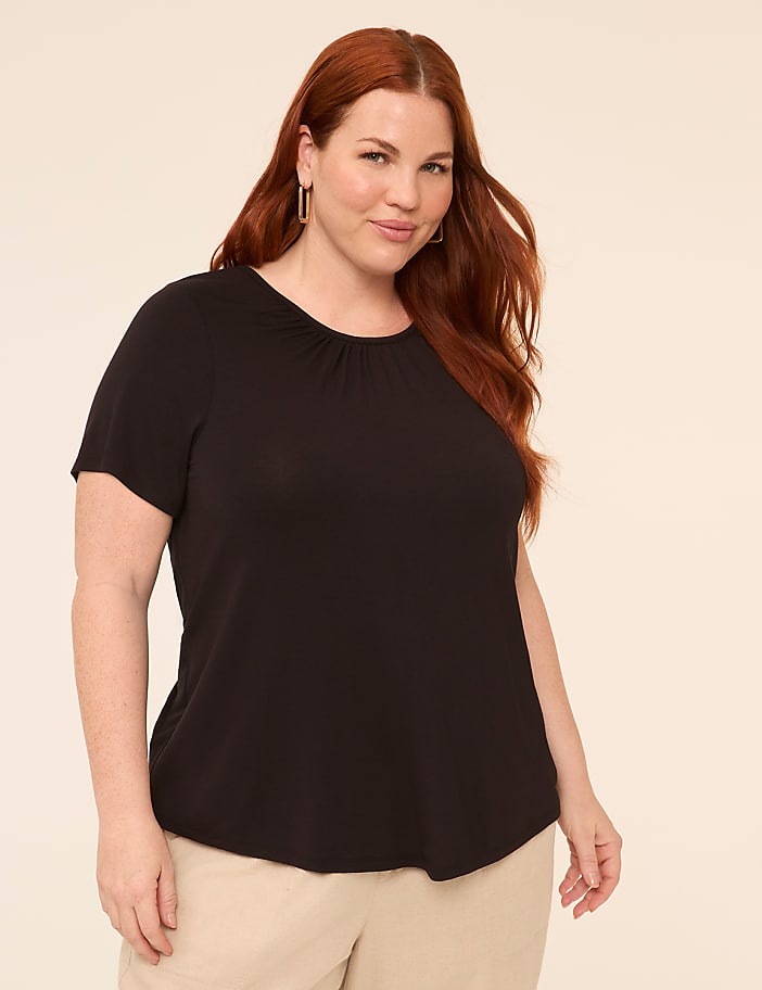 DreamFeel Short-Sleeve Crew-Neck Top