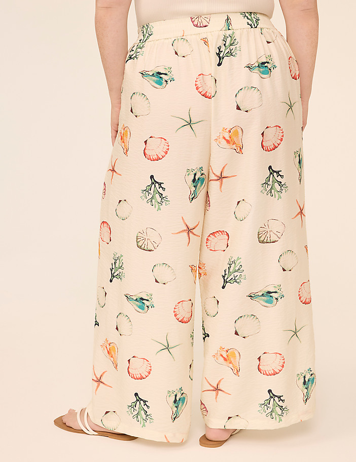 Pull-On High-Rise Flowy Wide Leg Pant