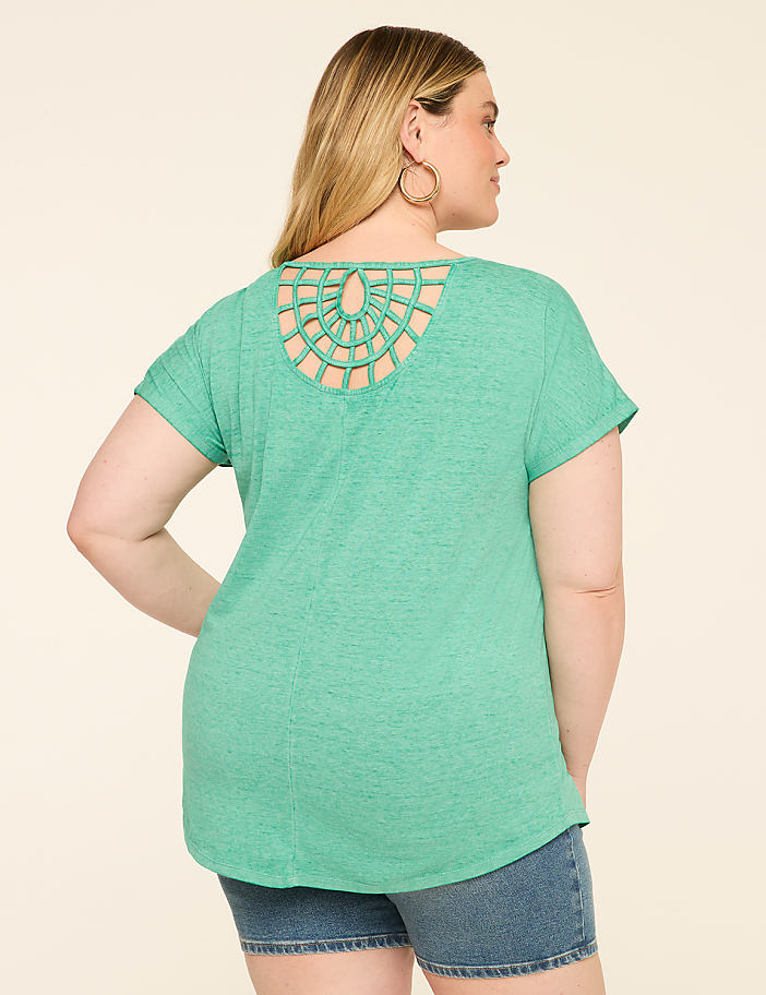 Scoop-Neck Strappy-Back Tee