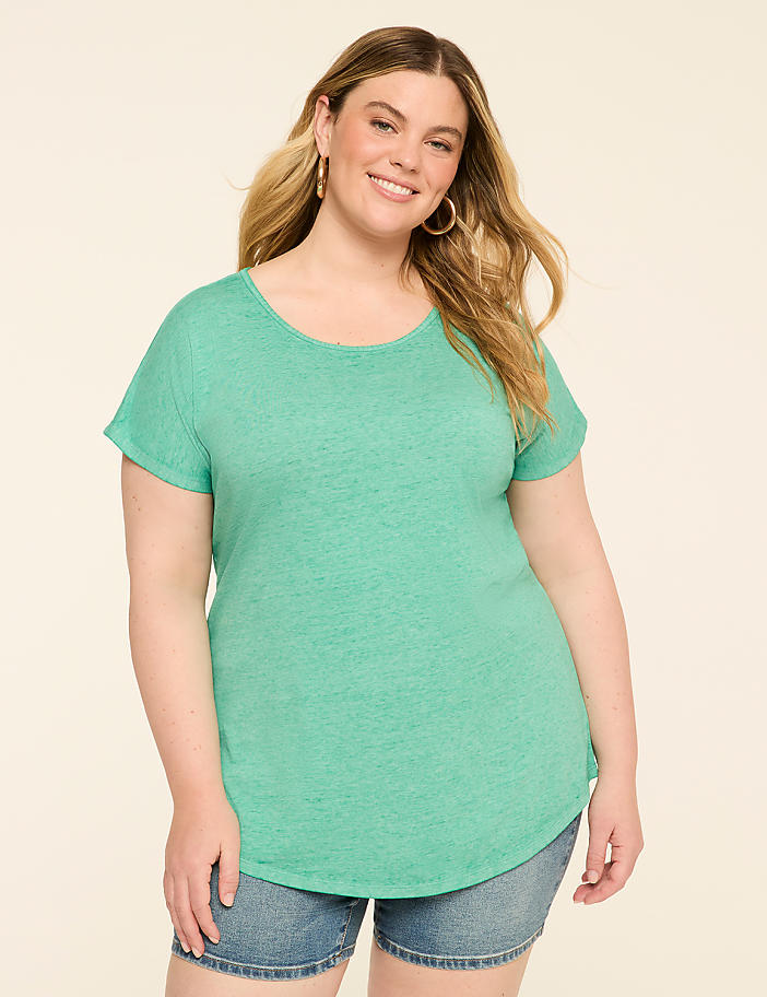 Scoop-Neck Strappy-Back Tee