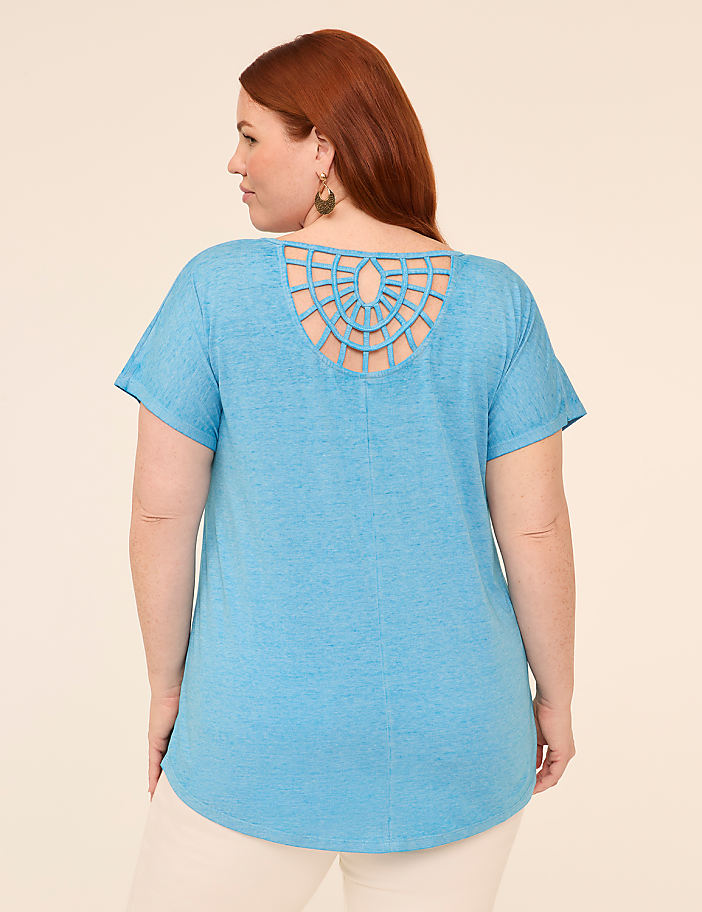 Scoop-Neck Strappy-Back Tee