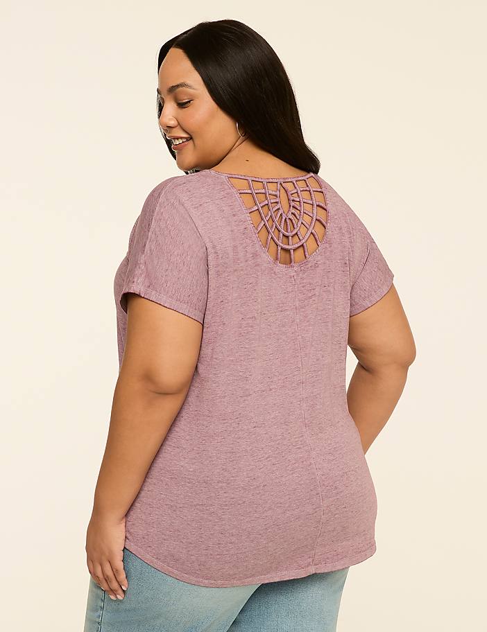 Scoop-Neck Strappy-Back Tee