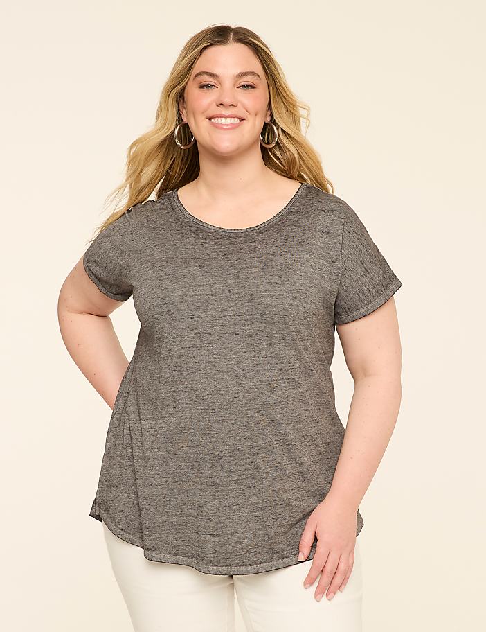 Scoop-Neck Strappy-Back Tee
