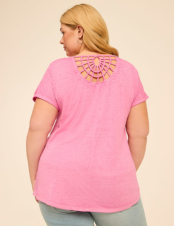 Scoop-Neck Strappy-Back Tee
