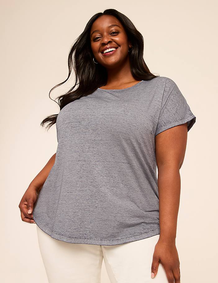 Scoop-Neck Strappy-Back Tee