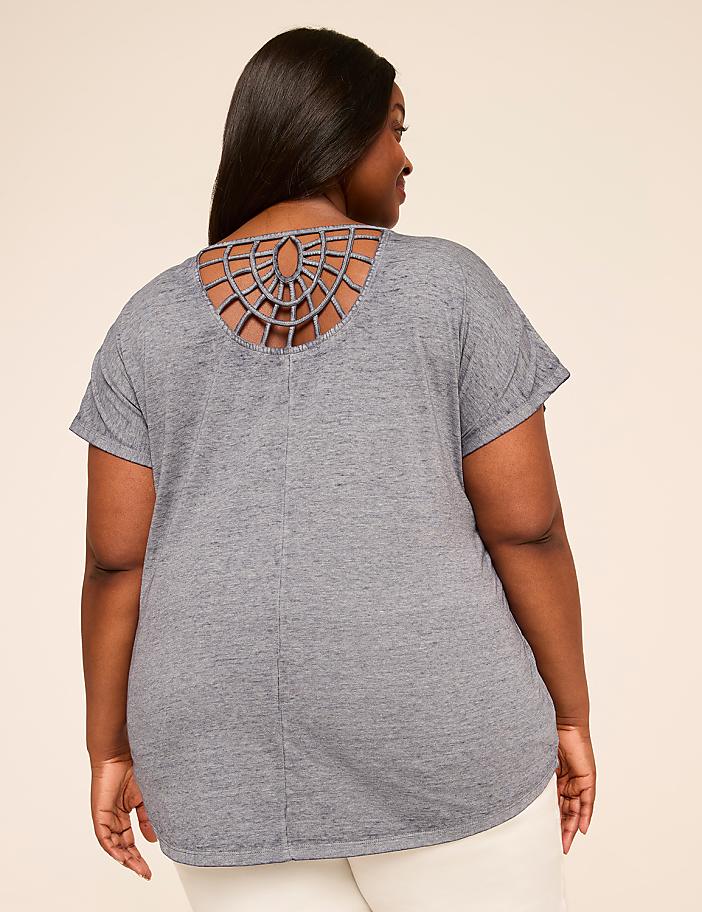 Scoop-Neck Strappy-Back Tee