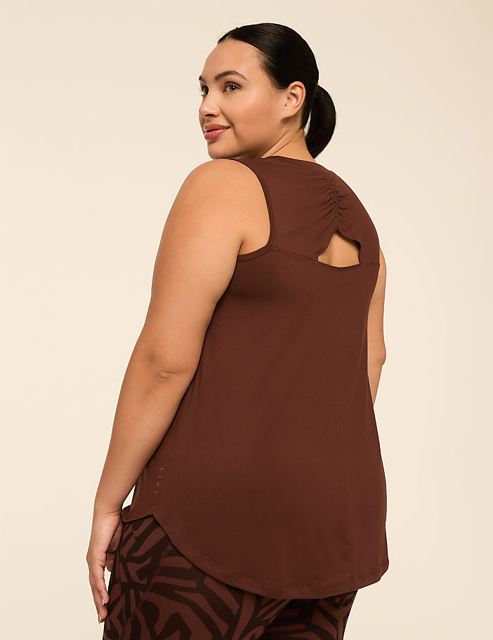 LIVI Soft Ruched-Back Tank