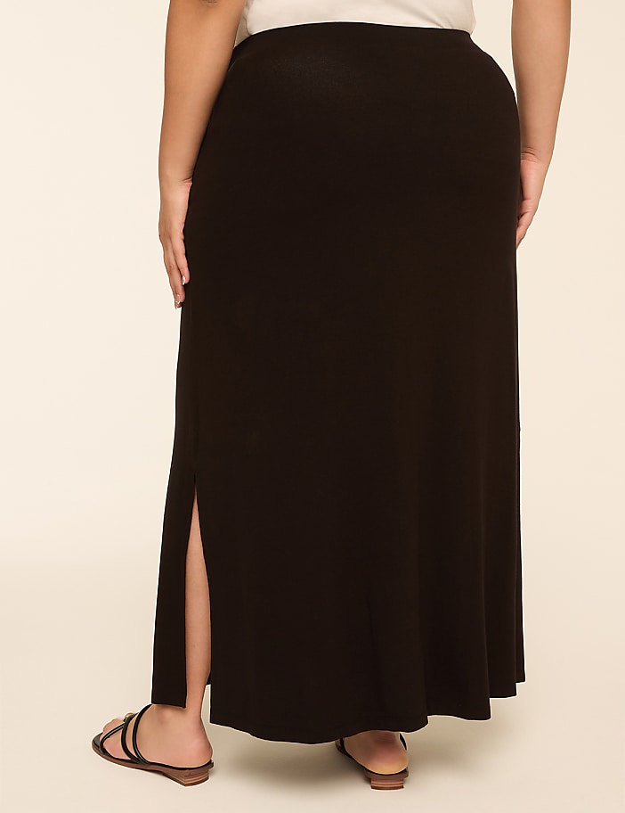 Knit Pull-On Maxi Skirt