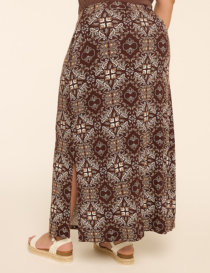 Pull-On Knit Maxi Skirt