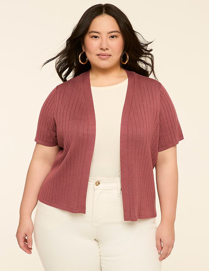 Perfect Sleeve Open-Front Shrug