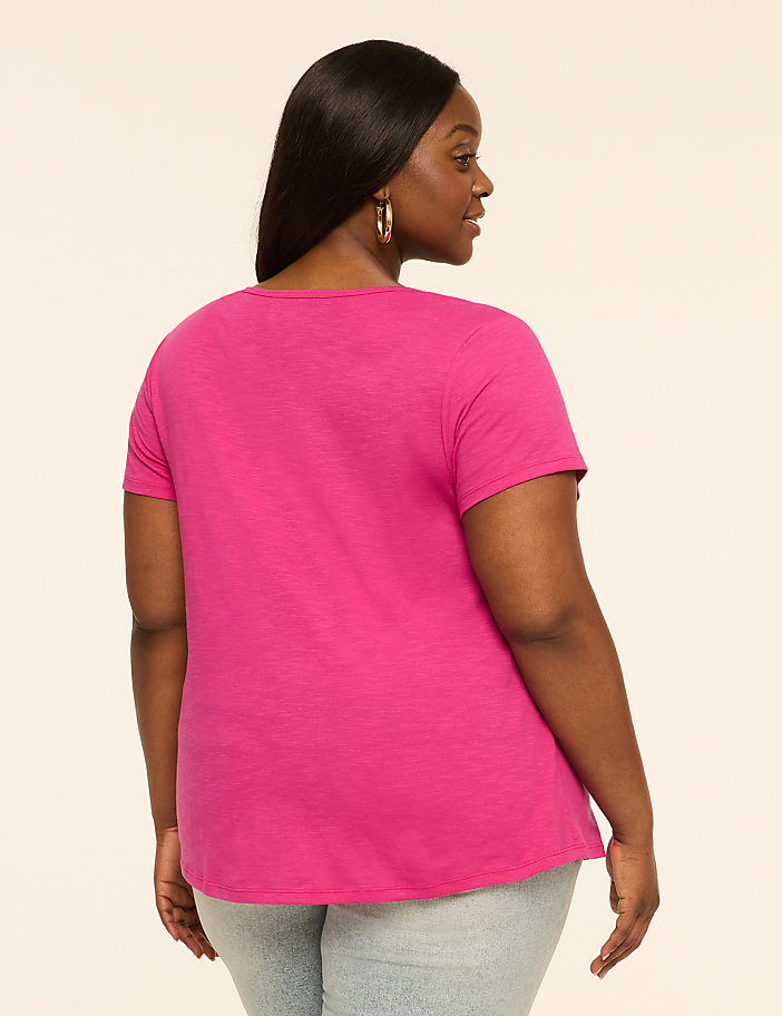 Scoop-Neck Keyhole Top