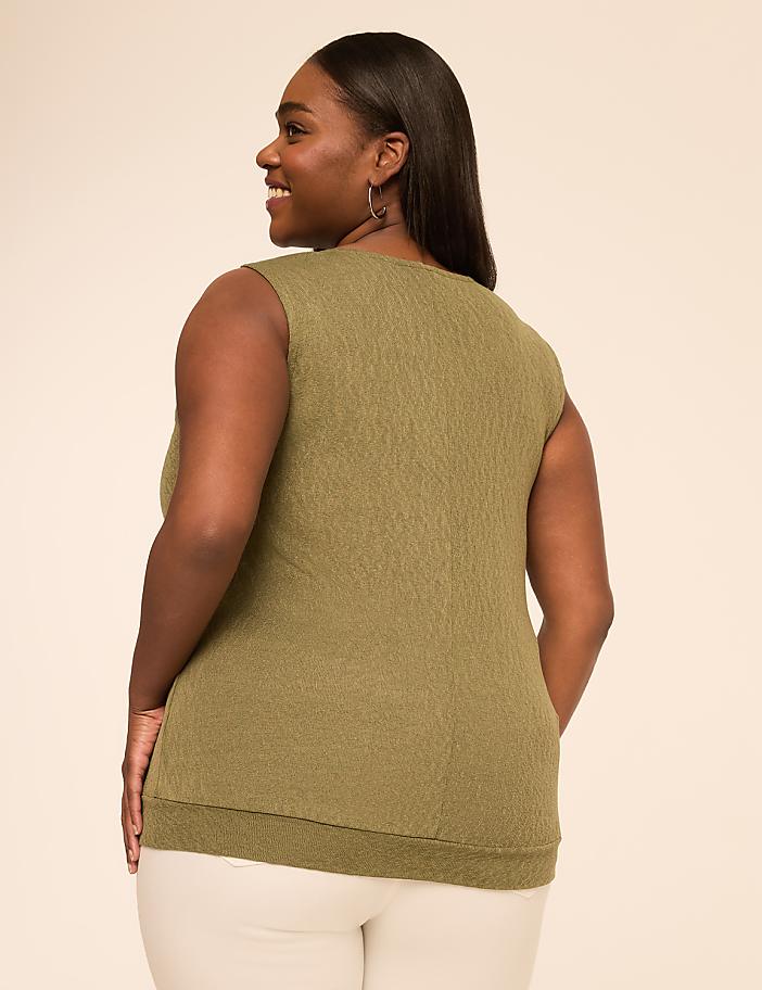 Sleeveless Asymmetrical Top