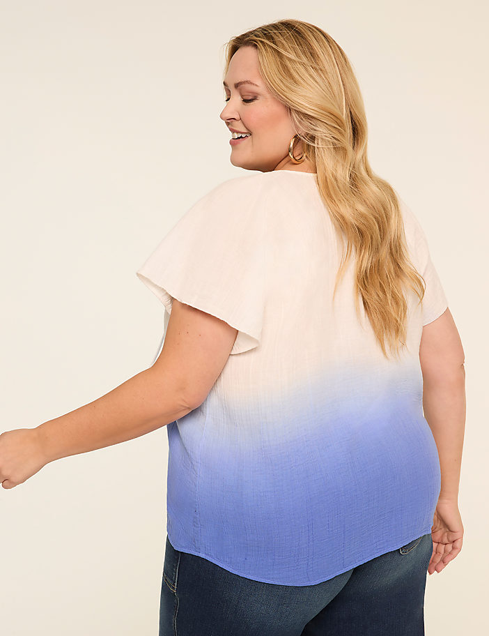 Classic Raglan SS Flutter Split Nec