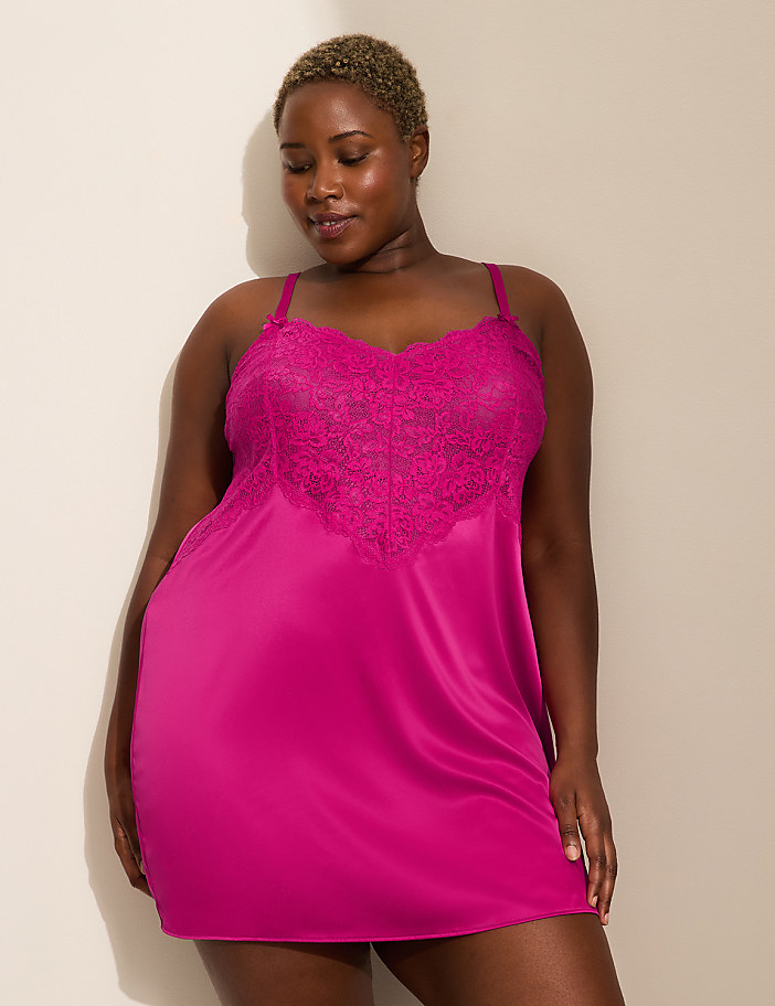 Lace Satin Chemise