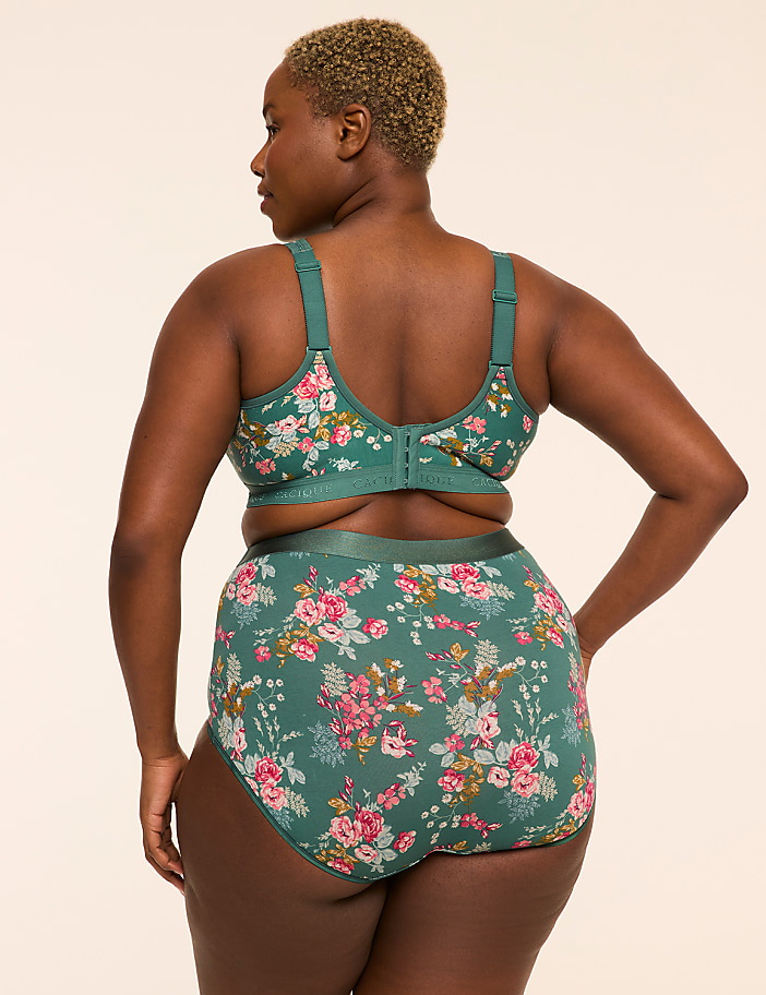 Cotton High-Waist Brief Panty With Wide Waistband