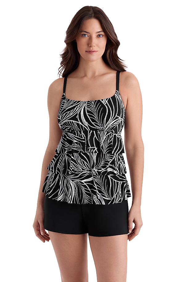 Longitude by Mimi Flamingo - Faux Ruffle Shortini