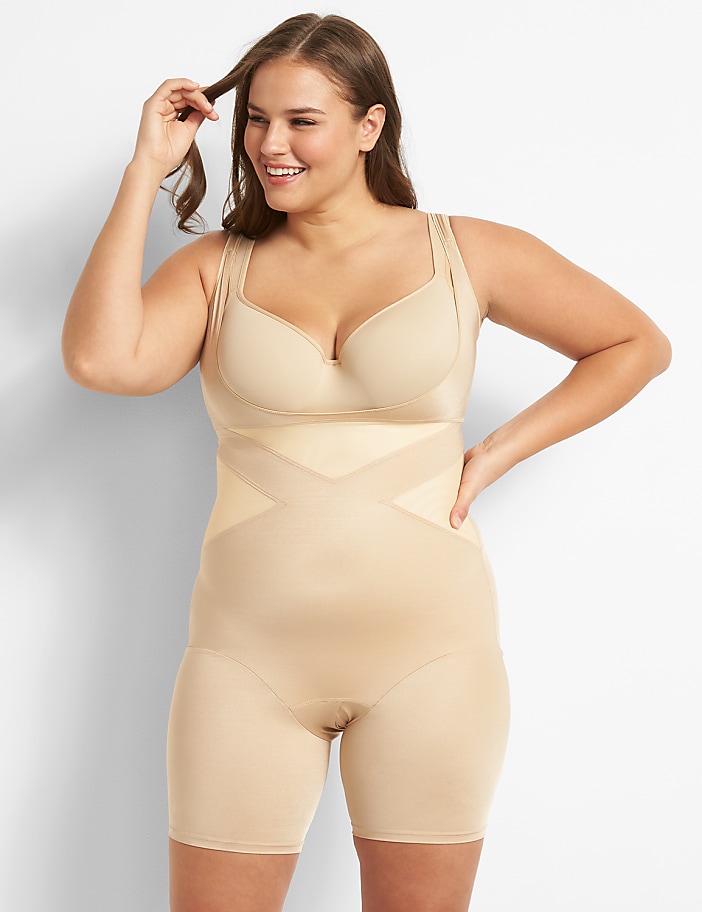 Firm Contouring Open-Bust Thigh Shaper