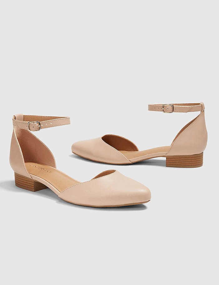 Dream Cloud Two-Piece Ankle Strap Flat