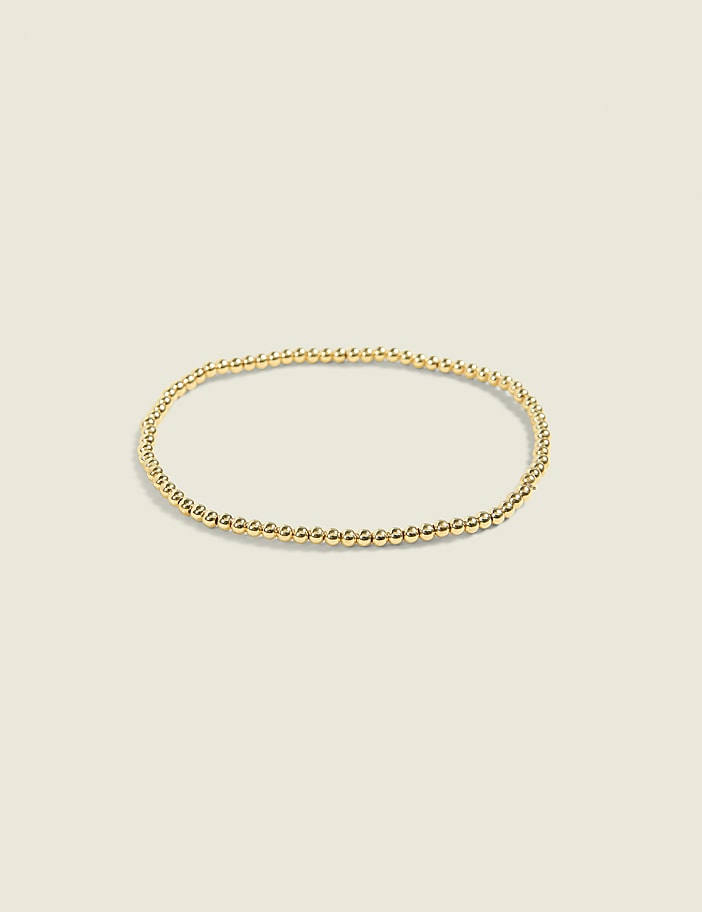 Goldtone Metal Stretch Bracelet