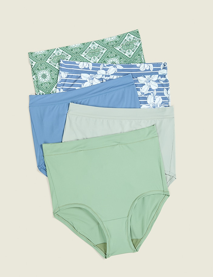 Comfort Bliss&reg; High-Waist Brief Panty - 5-Pack