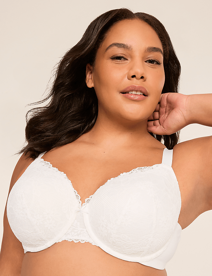 Cotton Lightly Lined T-Shirt Bra With Lace