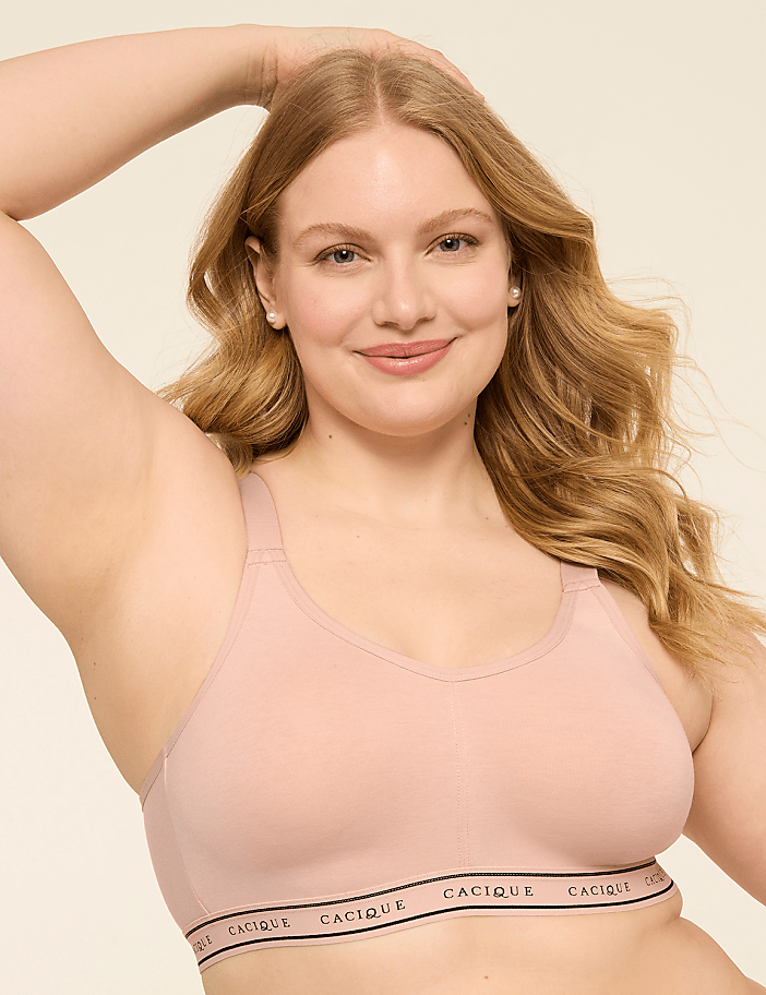 Cotton Scoop-Neck Unlined No-Wire Bra