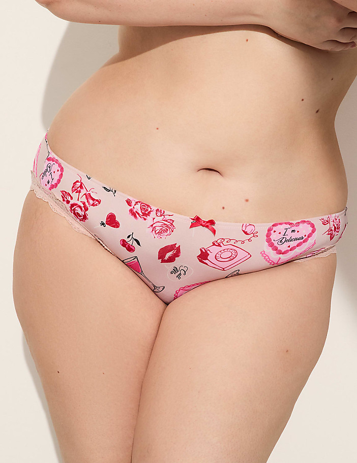 Lace-Trim Bikini Panty