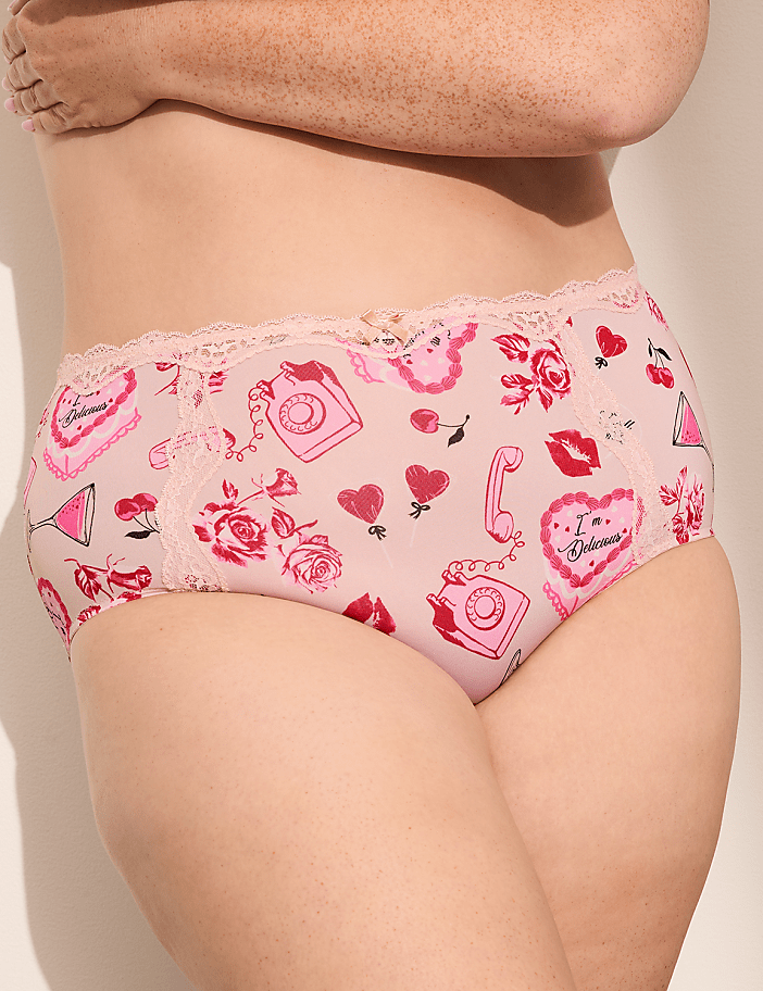 Lace-Trim Full Brief Panty