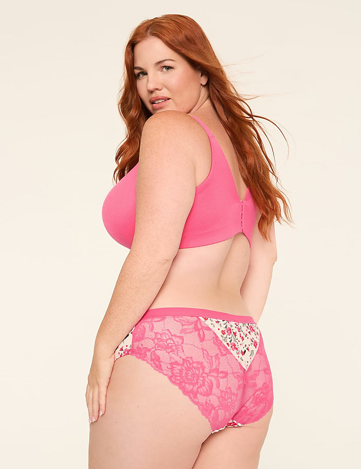 No-Show Lace-Back Hipster Panty