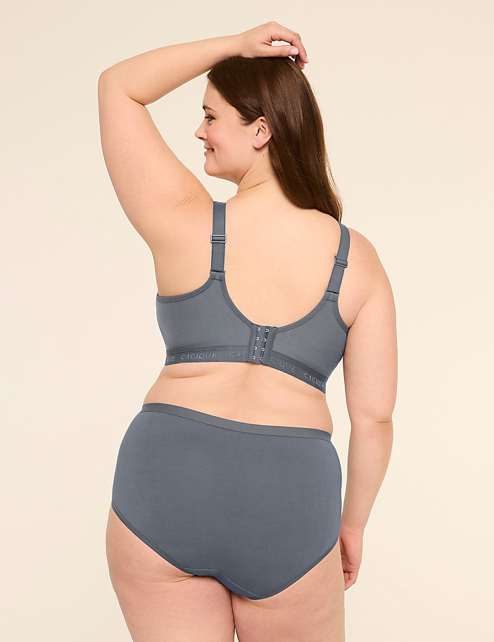 Cotton Unlined Full Coverage No-Wire Bra With Lace