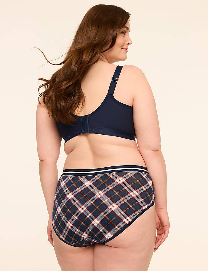 Cotton High-Leg Brief Panty With Wide Waistband
