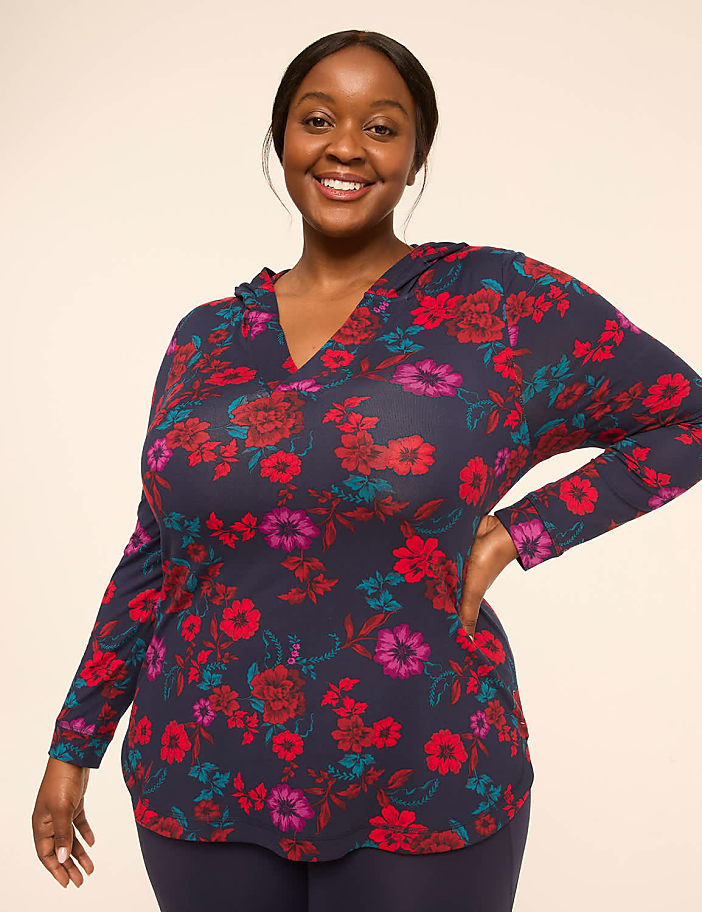 LIVI Soft Long-Sleeve V-Neck Hoodie