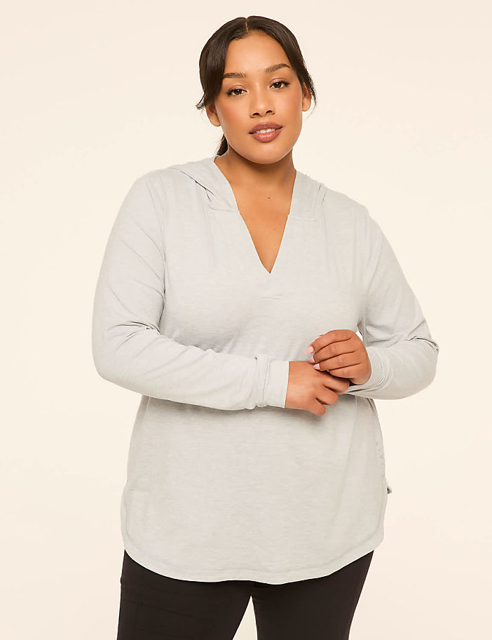 LIVI Soft Marled V-Neck Hoodie
