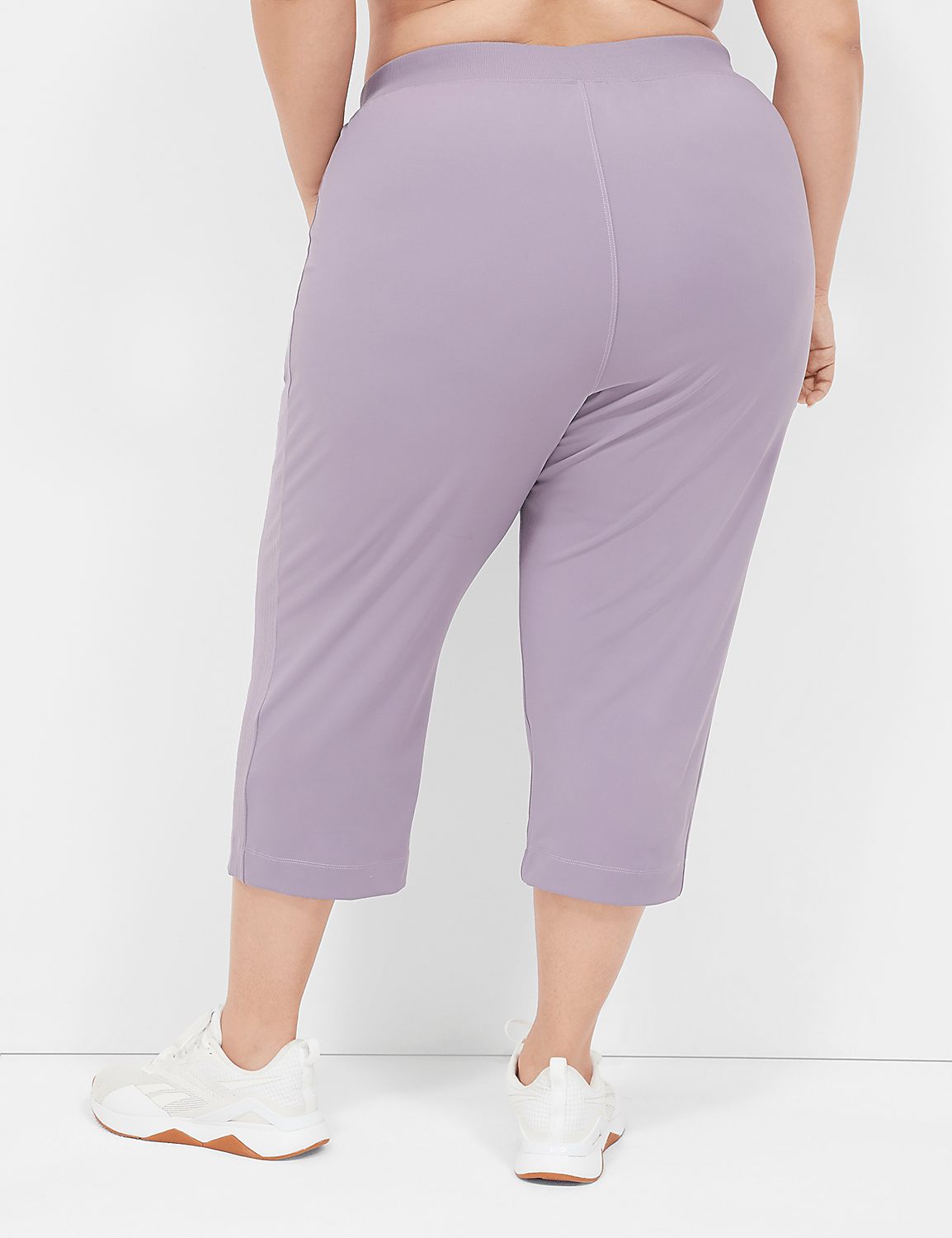LIVI Mid Rise Knit Interlock Capri | LaneBryant
